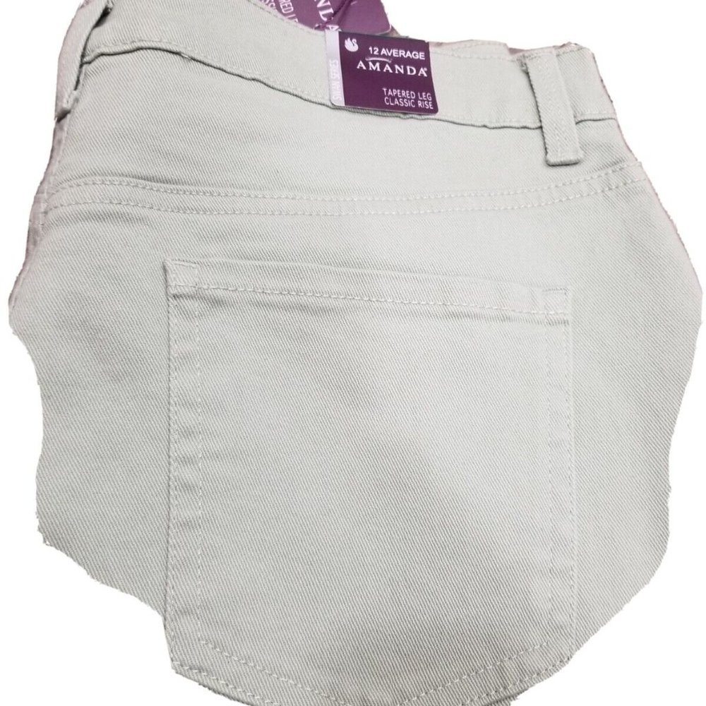 Gloria Vanderbilt Amanda Womens Tapered Leg Classic Rise Pants Size 12